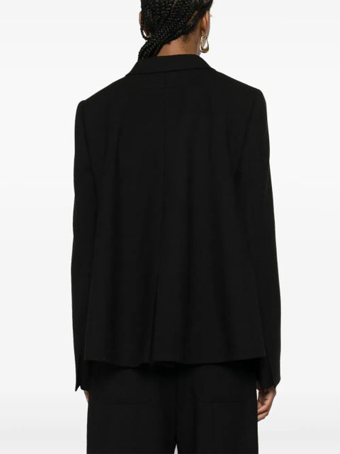 FENDI double-breasted draped blazer - Black