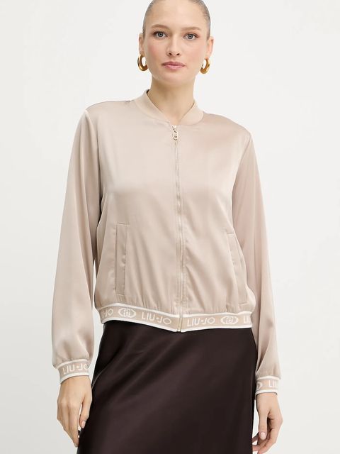Liu Jo bluza damska kolor beżowy gładka TF5191.T004A - zdjęcie produktu nr 1