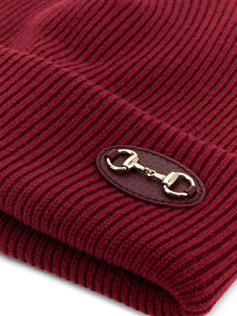 Gucci horsebit wool beanie - Red - zdjęcie produktu nr 2