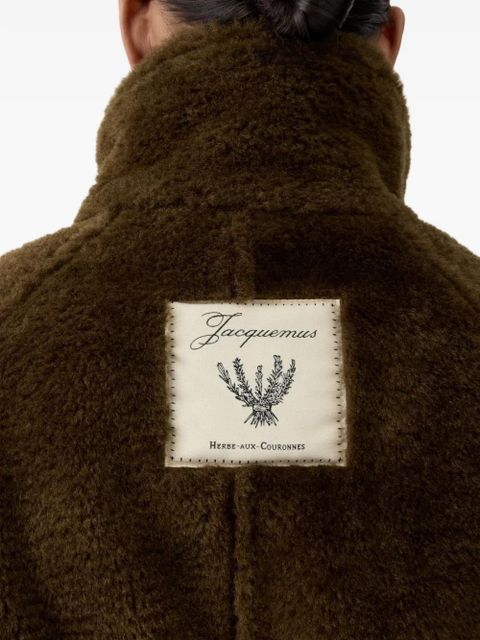 Jacquemus The Fernando toggle faux fur jacket - Brown