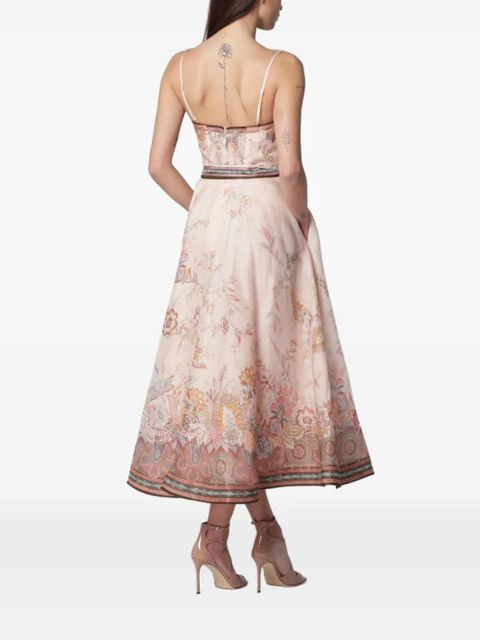 ZIMMERMANN Alchemy structured midi dress - Pink