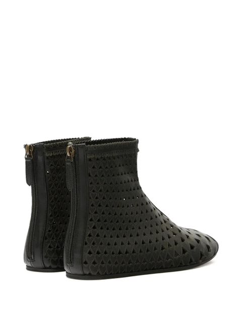 ISABEL MARANT Ferix perforated boots - Black