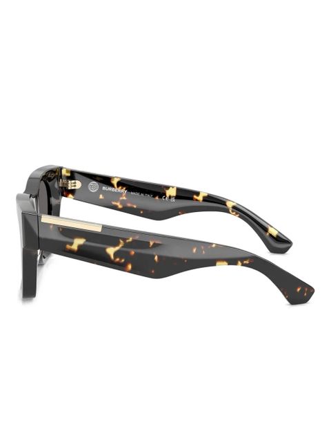 Burberry Eyewear tortoiseshell-pattern square-frame sunglasses - Yellow