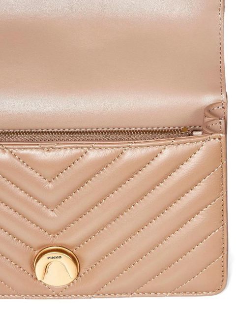 PINKO mini Love cross body bag - Neutrals