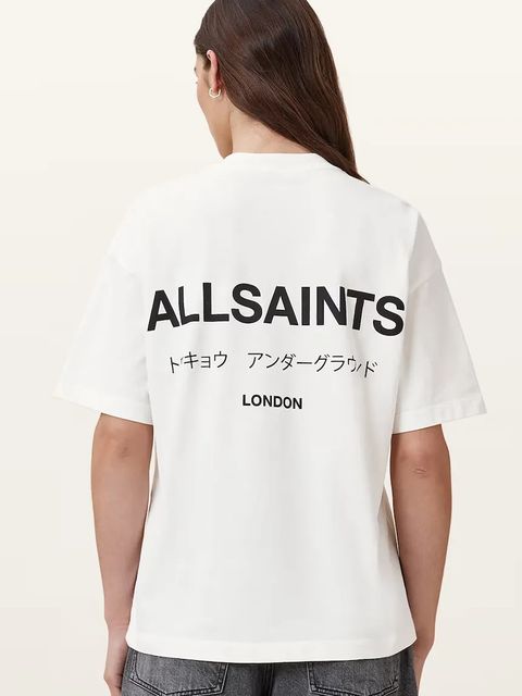 AllSaints t-shirt bawełniany damski kolor biały W202JC