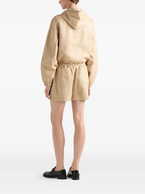 Prada nappa leather jacket - Neutrals