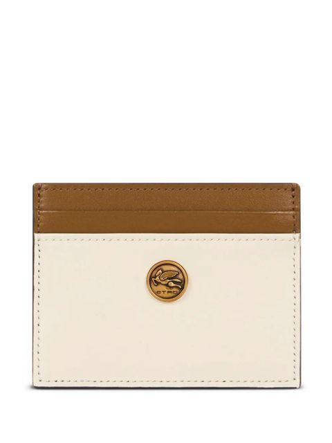 ETRO two-tone leather cardholder - White - zdjęcie produktu nr 1