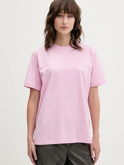 MSGM t-shirt bawełniany damski kolor różowy 3941MDM540.257798 - zdjęcie produktu nr 1