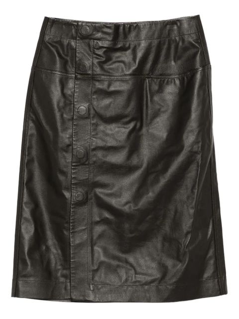 LEMAIRE leather skirt - Brown - zdjęcie produktu nr 1
