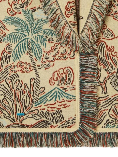 Alanui Sketched By The Ses fringed cardigan - Neutrals