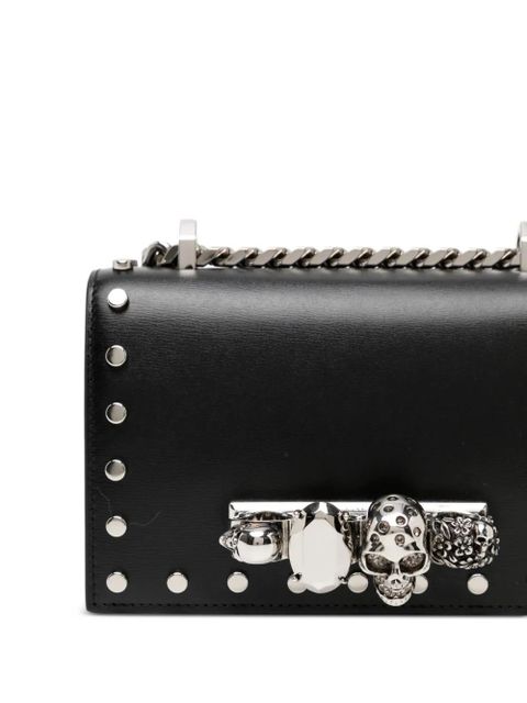 Alexander McQueen mini Jewelled mini bag - Black - zdjęcie produktu nr 2