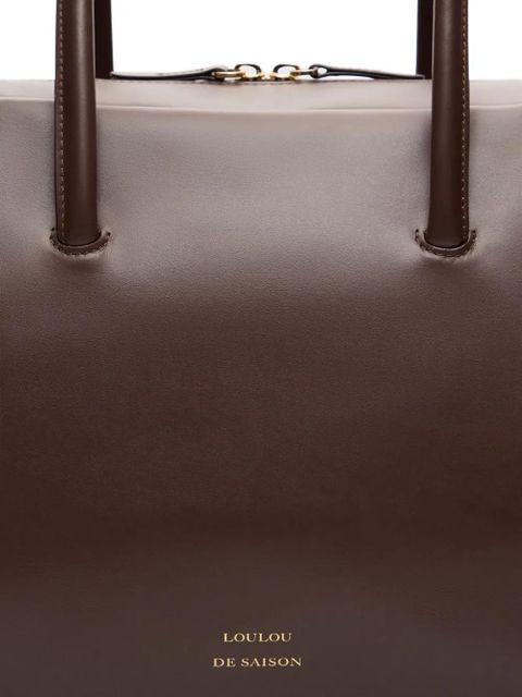 LouLou de Saison large Buckley tote bag - Brown