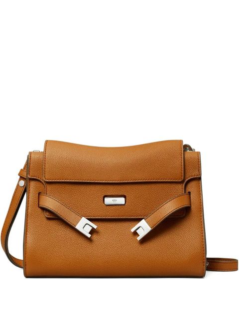 Tory Burch Lee Radziwill buckle-fastening shoulder bag - Brown - zdjęcie produktu nr 1