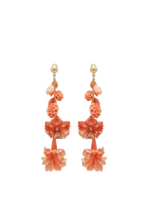 Cult Gaia Giana flower-drop earrings - Gold - zdjęcie produktu nr 1