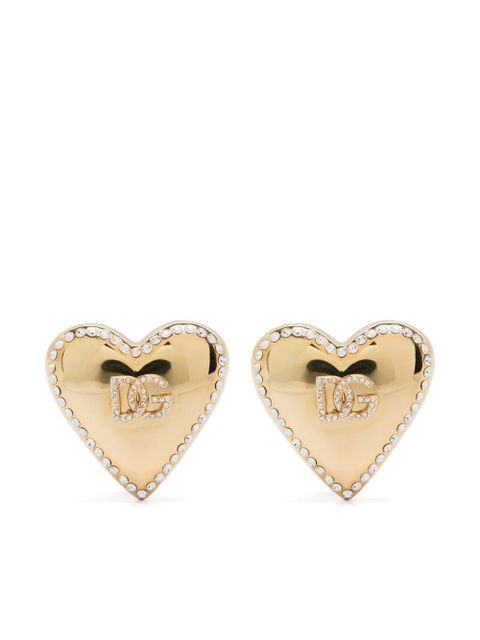 Dolce & Gabbana heart-motif clip-on earrings - Gold - zdjęcie produktu nr 1