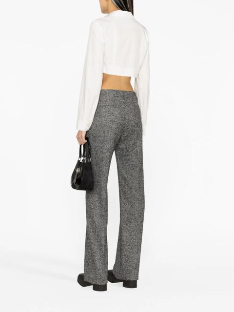 Alessandra Rich high-waisted tailored trousers - Black