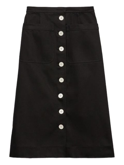 Prada cotton skirt - Black - zdjęcie produktu nr 1