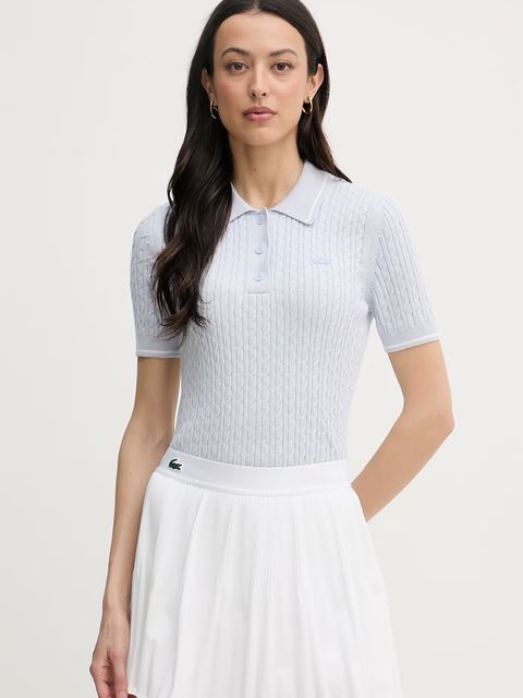 Lacoste polo swetrowe damskie z bawełną - zdjęcie produktu nr 1