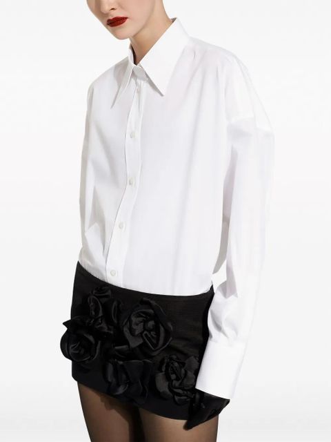 Dolce & Gabbana pointed-collar drop-shoulder shirt - White