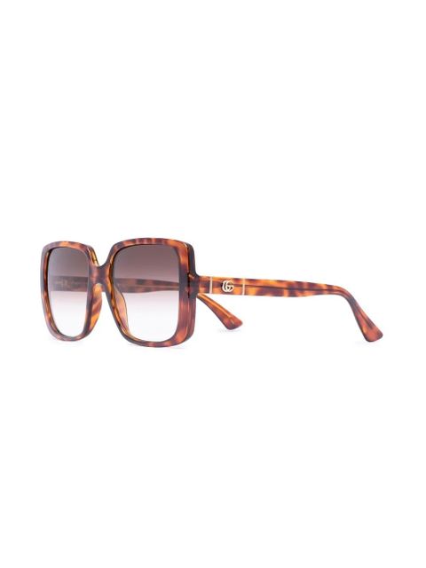 Gucci Eyewear square-frame sunglasses - Brown - zdjęcie produktu nr 2