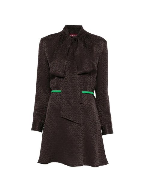 Gucci jacquard-pattern dress - Brown - zdjęcie produktu nr 1