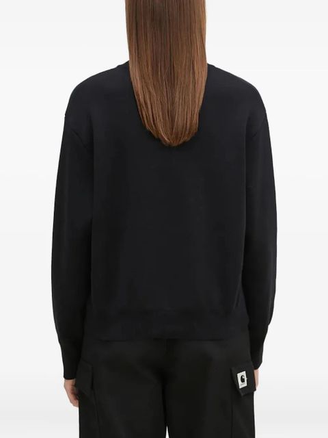 Carhartt WIP logo sweater - Black