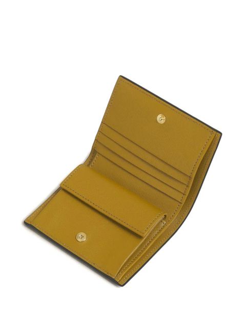 Marni colour-block leather wallet - ZO957 DEEP SAGE/MISTYROSE/LIGHT CURRY