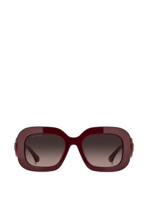 ETRO oval-frame sunglasses - Red - zdjęcie produktu nr 1