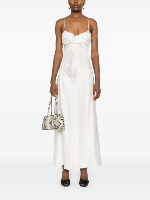 Jil Sander satin midi dress - White - zdjęcie produktu nr 2