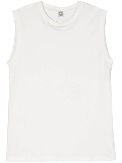 TOTEME crew-neck organic cotton tank top - White - zdjęcie produktu nr 1