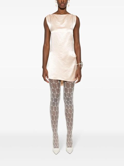 Jean Paul Gaultier cowl-effect mini dress - Pink