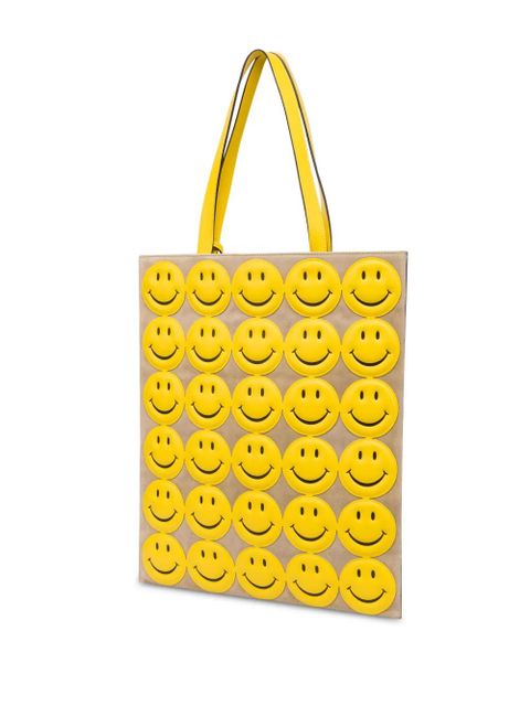 Moschino Smiley leather shoulder bag - Yellow - zdjęcie produktu nr 2