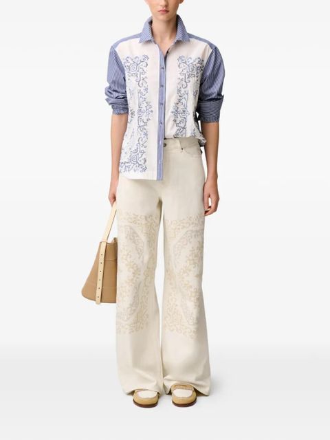 Claudie Pierlot patterned wide-leg jeans - Neutrals - zdjęcie produktu nr 2