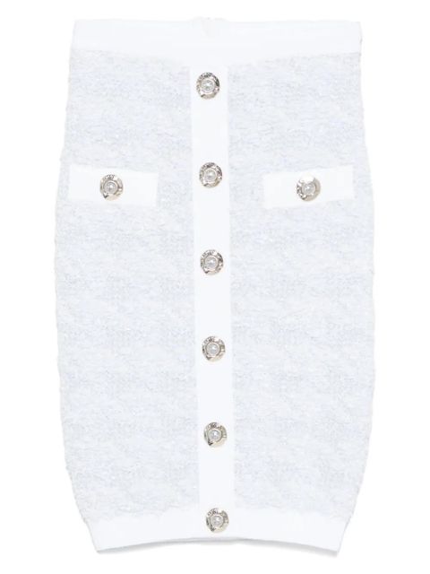 Balmain buttoned midi skirt - Blue - zdjęcie produktu nr 1