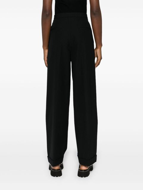 SANDRO high-waist tailored trousers - Black