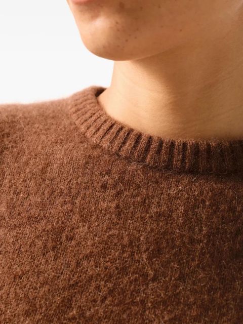 American Vintage crew-neck knitted top - Brown