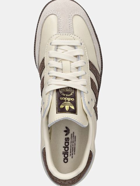 adidas Originals sneakersy skórzane Samba Og damskie kolor beżowy IH3980