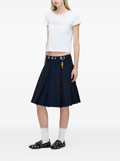 Marc Jacobs safety-pin pleated midi skirt - Blue - zdjęcie produktu nr 2