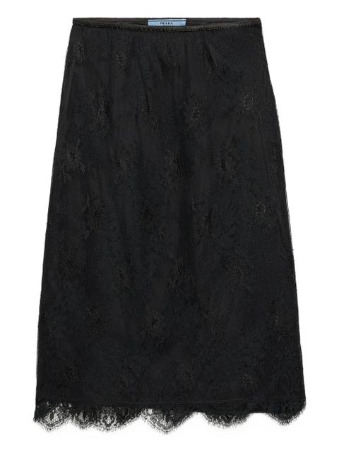 Prada scalloped pleated mini skirt - Black - zdjęcie produktu nr 1