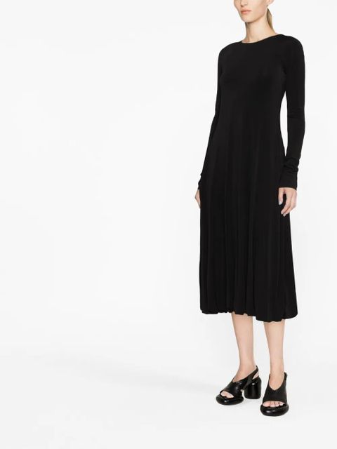 Jil Sander open-back midi dress - Black - zdjęcie produktu nr 2