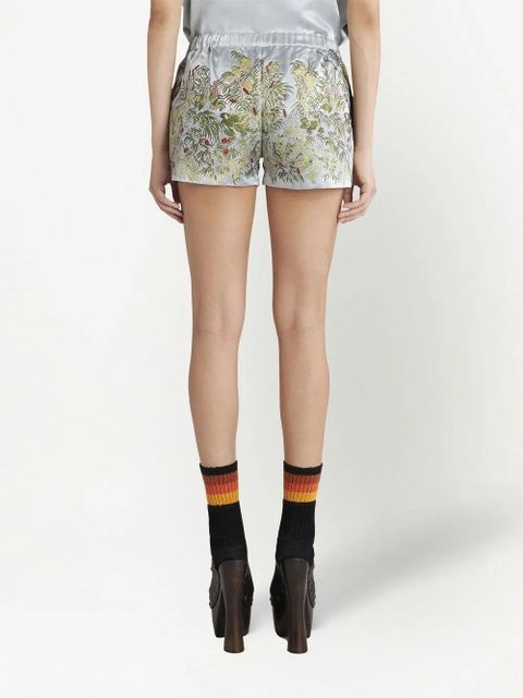 ETRO embroidered satin shorts - Grey - zdjęcie produktu nr 2