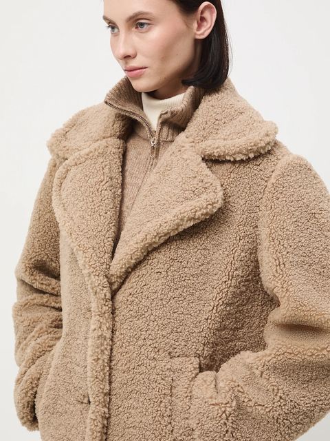 Medicine płaszcz damski kolor brązowy