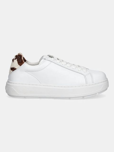 Love Moschino sneakersy skórzane damskie kolor biały JA15174G1NIA810A - zdjęcie produktu nr 2