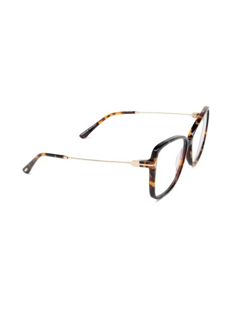TOM FORD Eyewear oversize frame glasses - Brown