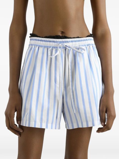 Dolce & Gabbana striped drawstring-fastening shorts - White - zdjęcie produktu nr 2