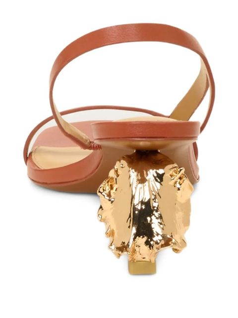 Cult Gaia Leilani leather sandals - Brown