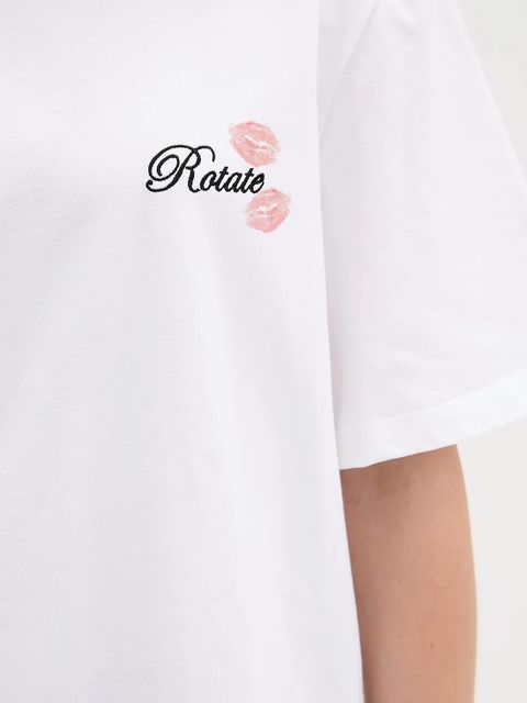 Rotate t-shirt bawełniany damski kolor biały 114745400