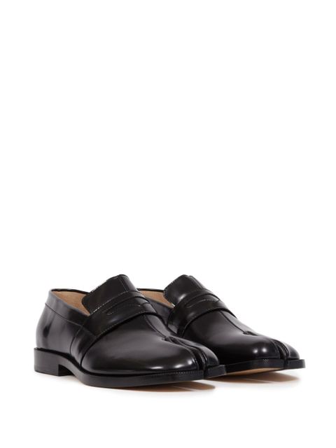 Maison Margiela Tabi leather loafers - Black