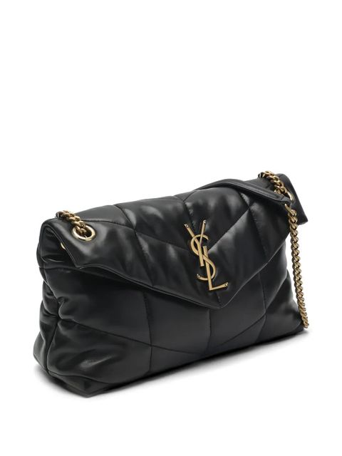 Saint Laurent small Loulou puffer shoulder bag - Black
