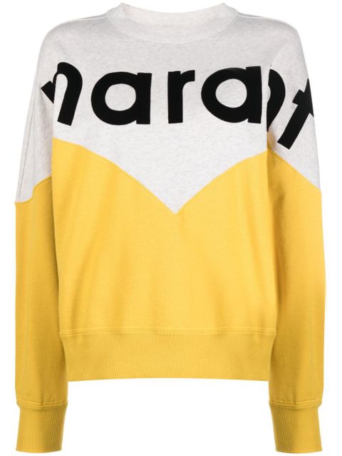 MARANT ÉTOILE Houston crew-neck sweatshirt - Yellow